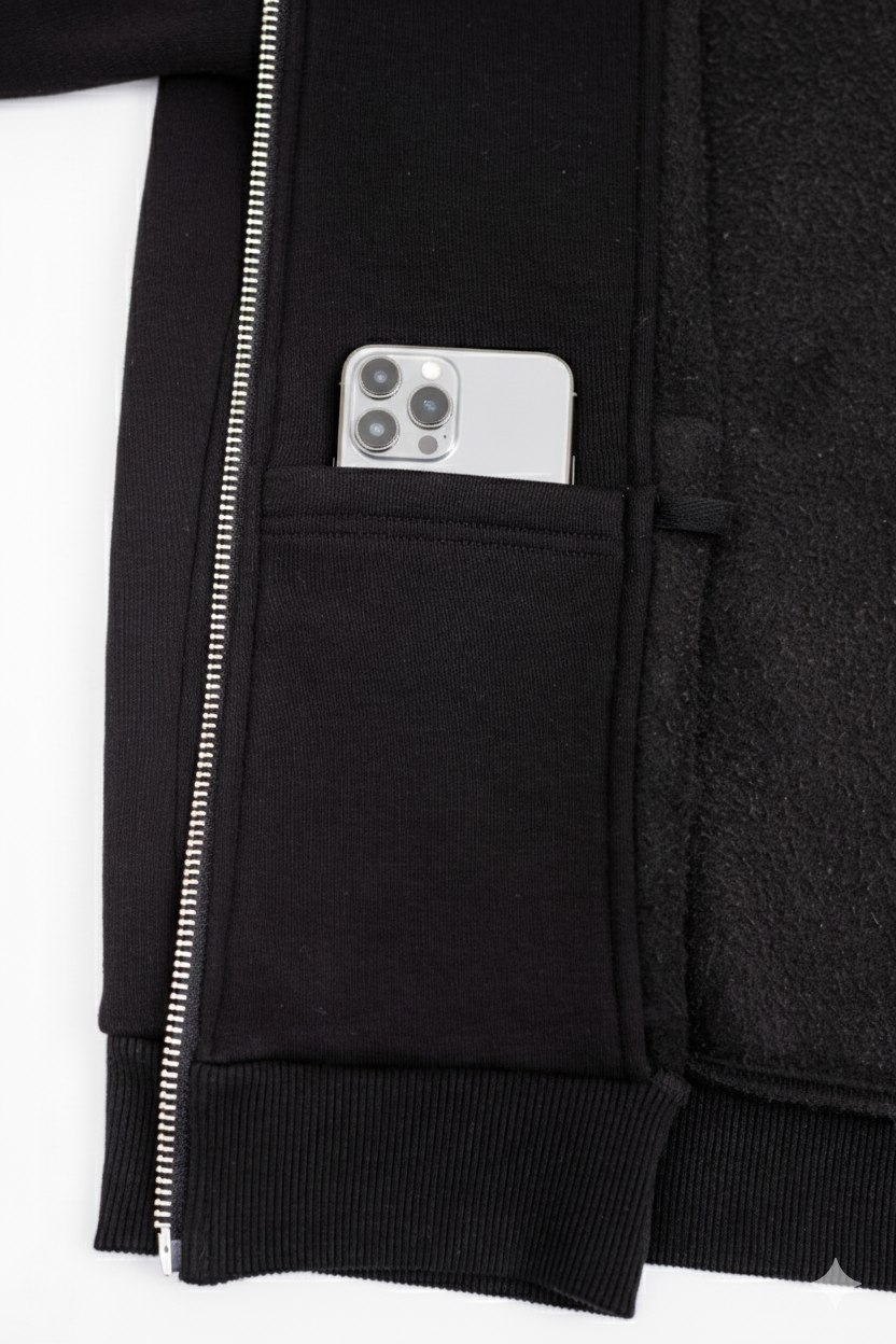Jogger Zip Hoodie Black