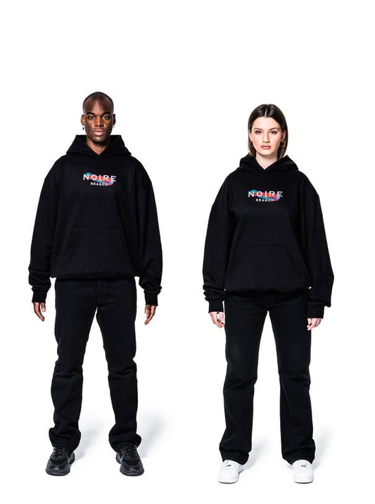 RETRO COLORWAYS HOODIE BLACK