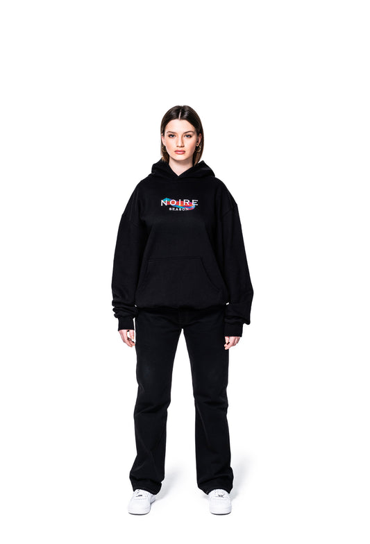 RETRO COLORWAYS HOODIE BLACK